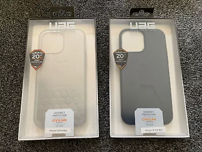 UAG Civilian Series Phone Case For Apple IPhone 13 Pro Max (Frosted / Black) • £29.99