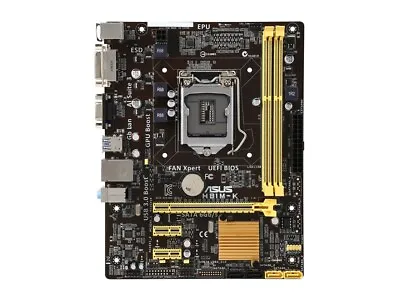 ASUS H81M-K H81 Motherboard MATX LGA1150 4th Gen I3 I5 I7 CPU DDR3 USB3.0 Tested • $45