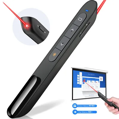 Power Point Presentation Remote Wireless USB PPT Presenter Laser Pointer Clicker • £9.99