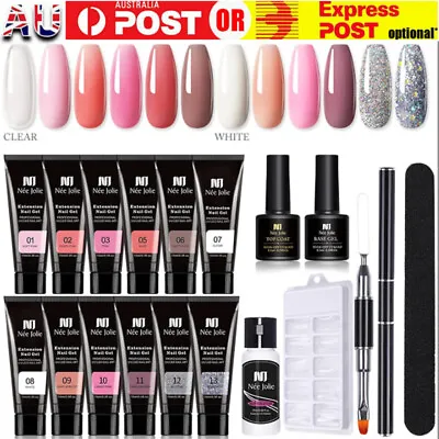 Poly Gel Nail Kit Quick Extension Builder Kit DIY Nail Builder Manicure Art Kit • $4.59