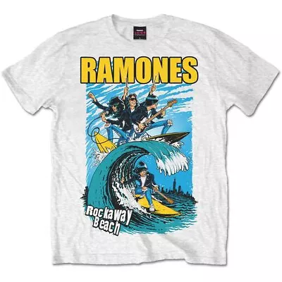 Ramones Rockaway Beach Official Tee T-Shirt Mens • £15.99