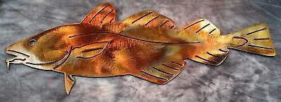 Atlantic Cod Fish Metal Wall Art 17  X 7  • $34.98