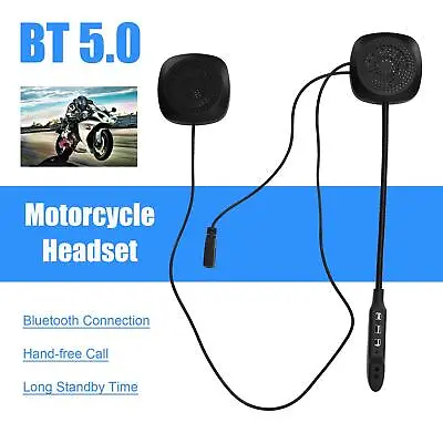 Bluetooth 5.0 Motorcycle Helmet Headset Intercom Stereo Headphone Speaker Mic • $16.89