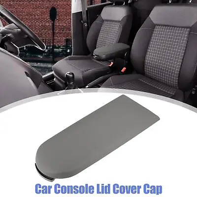 Car Center Console Armrest Cover Cap For VW Jetta Golf 98-10 Grey PU Leather • $18.52