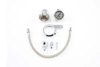 Chrome/Stainless Steel Oil Pressure Guage Kit For Harley Davidson Models • $155