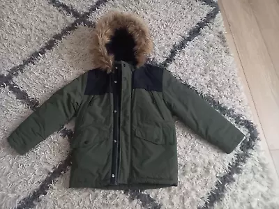 £18.99 • Buy Boys Winter Coat Age 8-9 Years Fur Hood Very Warm By George