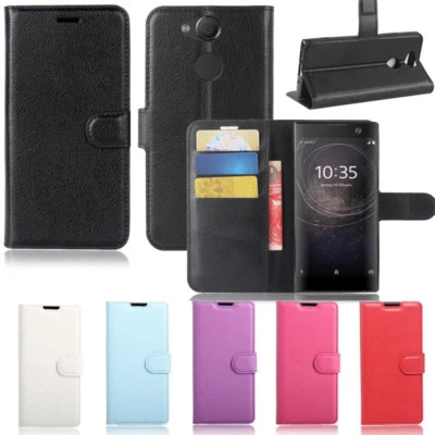 $9.95 • Buy New Premium Leather Wallet Case TPU Cover For SONY XPERIA XZ2 + Screen Protector