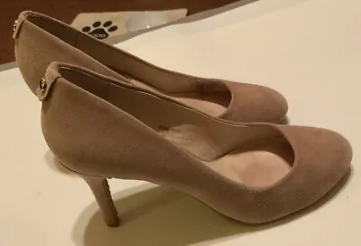 Michael Kors Suede High Heel Pumps 5 1/2 M  TAN BEIGE BROWN • $27.50