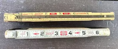 2 Six Foot Luftkin Folding Rulers • $2