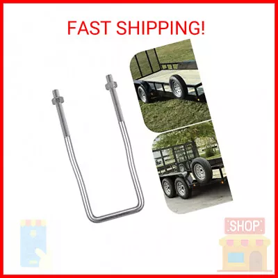 VIAGL U-Bolt Trailer Spare Tire Bracket Spare Tire Carrier Galvanized Threaded • $14.39