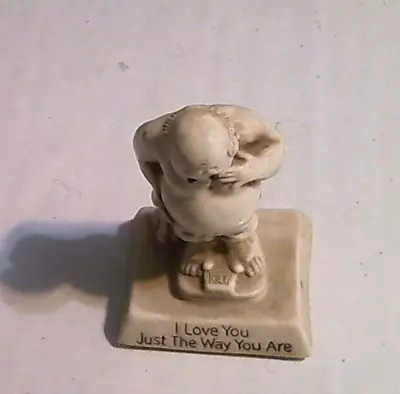 Vintage Russ & Wallace Berrie Figurine I Love You Just The Way You Are • $4.98