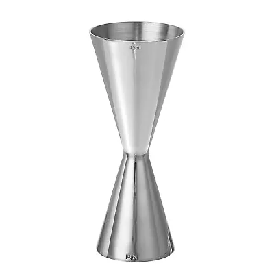 Stainless Steel Measuring Cup 1oz/1.5oz Cocktail Jigger Bar Jigger Tool Silver • $24.48