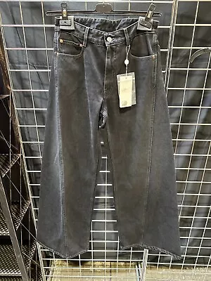 Maison Margiela 5 Pocket Wide Leg Jeans In Black - Size 27 - NWT • $224.88