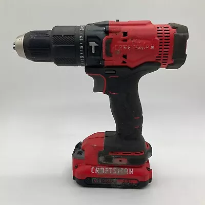 Craftsman CMCD711 1/2  20V Variable Speed Cordless Hammer Drill With Battery • $54.99