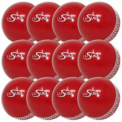 £49.99 • Buy 12 X Lusum Safety 'Incrediball' Cricket Ball Available In Youth And Adult 