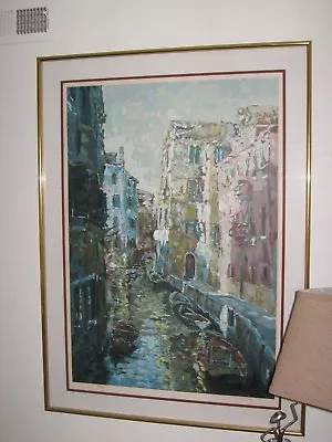 Marco Sassone Venezia  Hand Signed Limited Edition Serigraph • $999