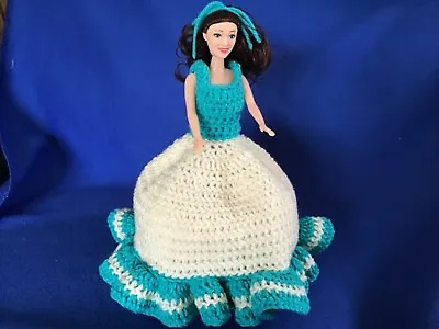 Crochet  Barbie Toilet Tissue Cover Includes Doll For Spring/Easter Decoration • $15.40