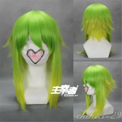 Green Gradient Yellow GUMI Short Hair Party Synthetic Cosplay Wig  • $12.03