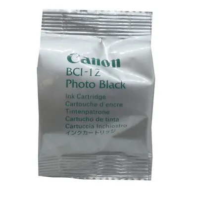 Original Canon Ink Cartridge BCI-12 Photo Black For Bjc 55 85 Blister Pack • £8.74