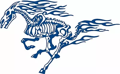  Horse Tribal Fire Flame Skeleton Car Truck Window Large Vinyl Decal Sticker • $45.75