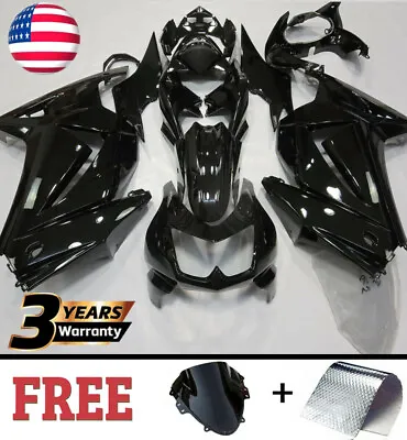 Fairing Kit For Kawasaki Ninja 250R 2008-2012 09 10 11 Glossy Black ABS Bodywork • $329.01