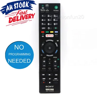 $12.85 • Buy For SONY BRAVIA TV NETFLIX Remote Control LCD LED Series RMT-TX100D KDL55W800C