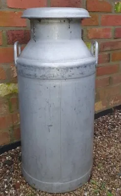 Vintage Alloy Milk Churn English Original Farm • £130