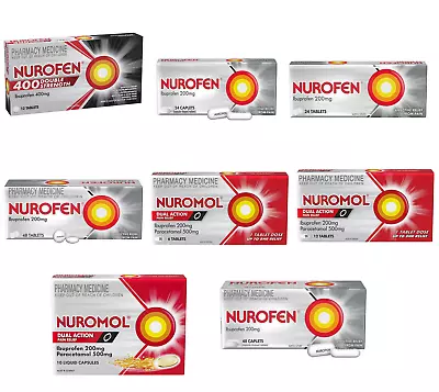 Nurofen Adult Pain & Inflammation Relief Ibuprofen Tablets / Caplets / Capsules • $17.75