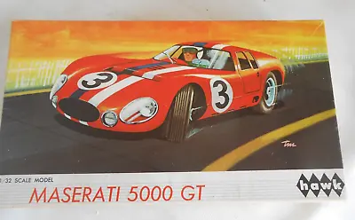 Hawk 1/32 Scale Maserati 5000 GT Model Kit 1965 Adaptable To 1/32 Slot Racing • $12.50