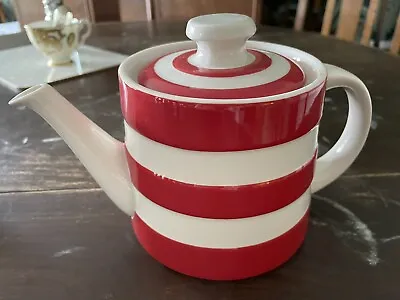 £29 • Buy Festive Red Stripe Cornishware Classic Teapot T G Green