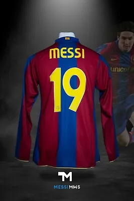 Messi Barcelona LPF 2007/2008 Match Worn Preparado Camisa • $1250