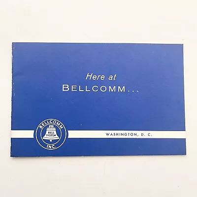 Bell System Company Bellcomm NASA Apollo Program Employee Booklet Vintage 1960s • $29.99