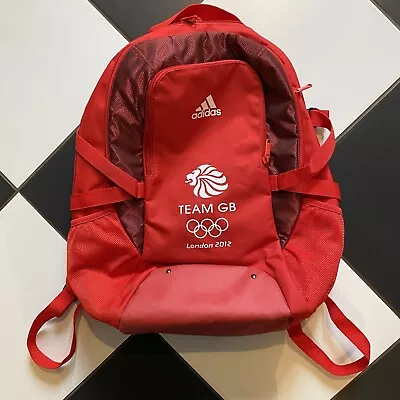 £39.99 • Buy Adidas Team GB London 2012 Olympics Red Backpack Rucksack Bag Great Britain Rare