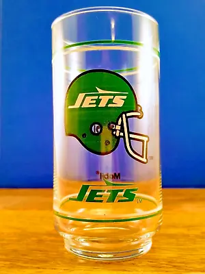 NFL Collectible New York Jets Mobil Drinking Glass Vintage Football Retro Cup NY • $14.99