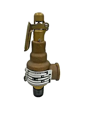 KUNKLE Model 6010 6010DCM01-KM-260 Bronze Steam Safety Relief Valve 1/2 M X 3/4 • $150