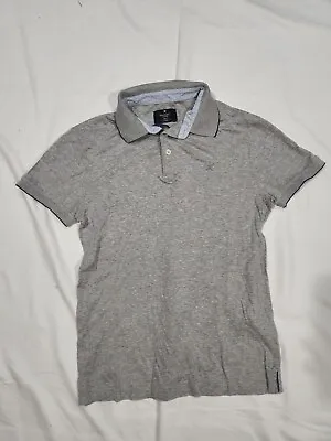 Hackett London Mens Polo Shirt X Small XS Heathered Gray Slim Fit  • $24