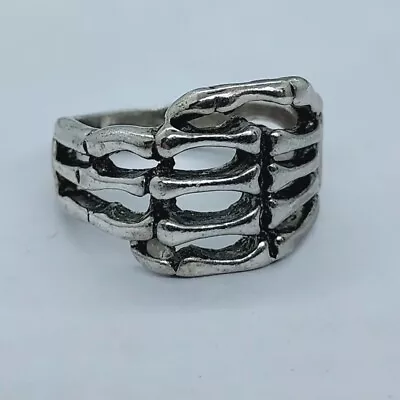 316L Stainless Steel Biker Jewelry 3D Skeleton Hand Ring US Size 9.75 • $9.95