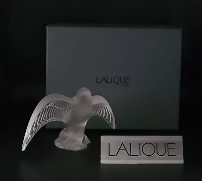 Lalique Crystal Swallow Taking Flight Martinet Birds • $922.93