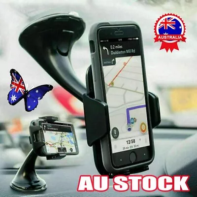 360 In Car Mobile Phone Holder Mount Windscreen Dashboard Suction DM • $12.53