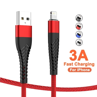 $7.59 • Buy USB Data Cable For IPhone 11 12 13 14 XS XR 8 7 IPad Fast Charging Charger Cord
