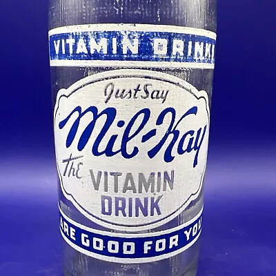 Mil-Kay Vitamin B1 Drink  Acl Soda Bottle 10oz Windmill St Louis Missouri • $12.99