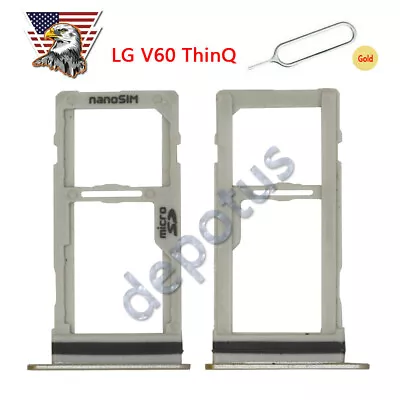 OEM Sim Card Tray Micro SD Slot Holder For LG V60 ThinQ 5G LMV600VM Gold Silver • $8.80