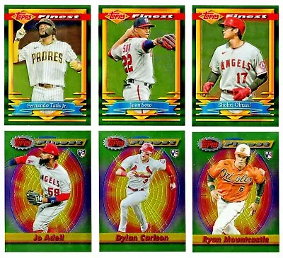 2021 TOPPS FINEST FLASHBACKS All Base Cards COMPLETE YOUR SET 49¢ Ship YOU PICK! • $0.99