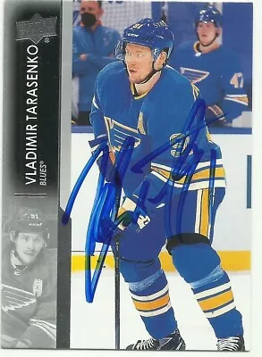 Vladimir Tarasenko Autographed St. Louis Blues Card Florida Panthers • $9.99