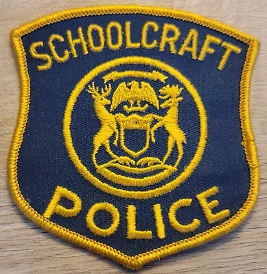 Vintage Michigan Schoolcraft Police Patch  • $8.88
