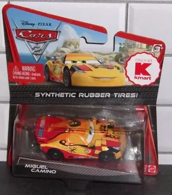 $7.99 • Buy Disney Pixar Cars 2 Kmart Rubber Tires MIGUEL CAMINO Die-Cast 2010 1:64 Sealed