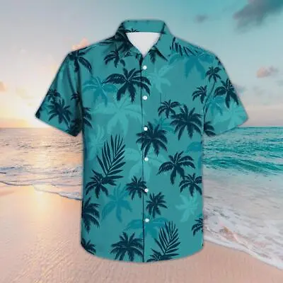 2024 Fashion Mens Hawaiian Shirt Beach Summer Tropical Unisex Hawaiian Tops • $11.90