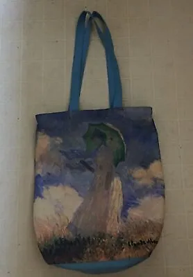 Super Large Monet   Woman With A Parasol   Shoulder Bag Tote Woman 18 H X16 W • $19.99