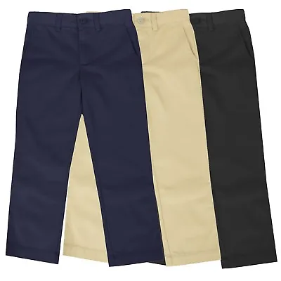 Boys School Uniform Pants New Size 4-16 Regular & Husky Flat Front Style NWT NEW • $14.97