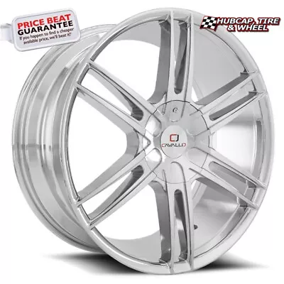 Cavallo CLV-20 Chrome - 20x8.5 - 6x114.3 Bolt Pattern 25mm Offset (One Wheel) • $414.71